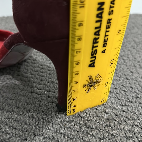 Zara Red Point Toe Heels Size 37 - Picture 5 of 5